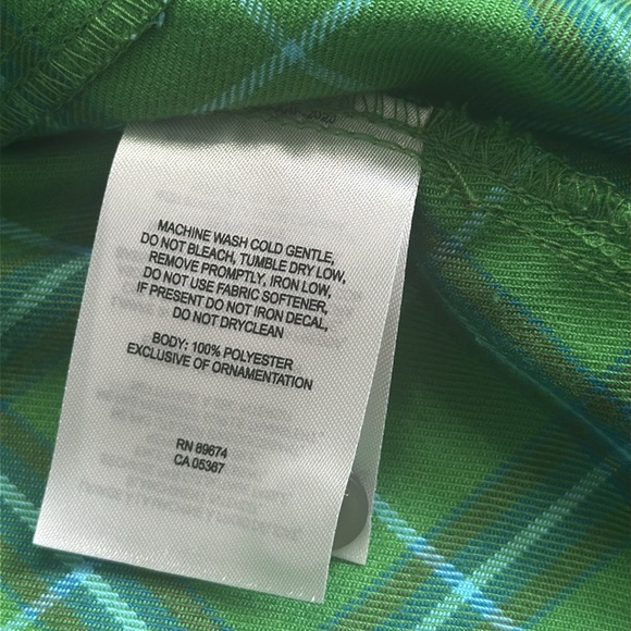 Mountain Hardwear Green Plaid Light Flannel Long Sleeve Button Down Women Size 8 - Picture 10 of 14